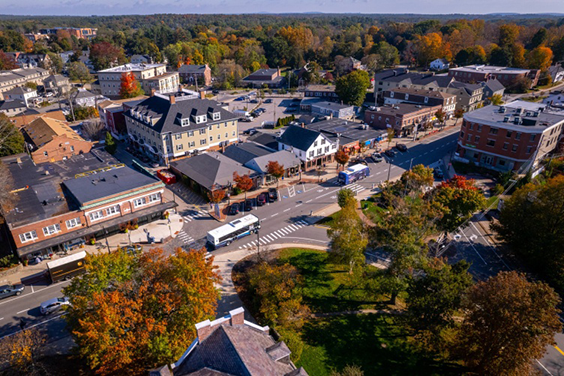 Downtown Durham, New Hampshire. Image courtesy of University of New Hampshire. 