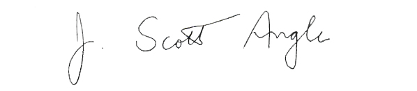 Dr. Scott Angle's signature